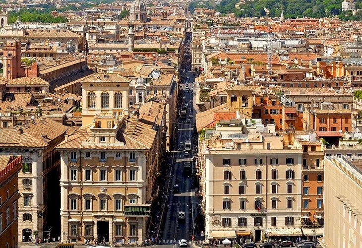 Via del Corso en Roma