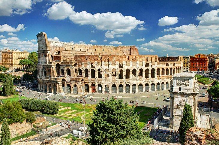 El Coliseo y el Arco de Constantino