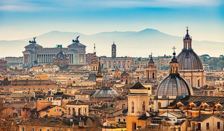 Vista de Roma desde el Castillo de Sant'Angelo
