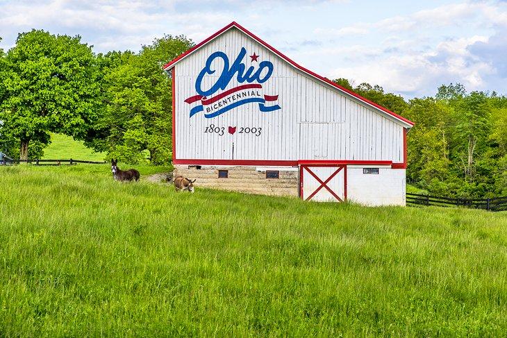 Eine Bicentennial-Scheune in Ohio