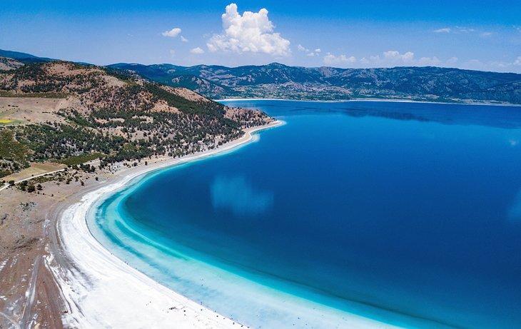 Foto aérea del Lago Salda