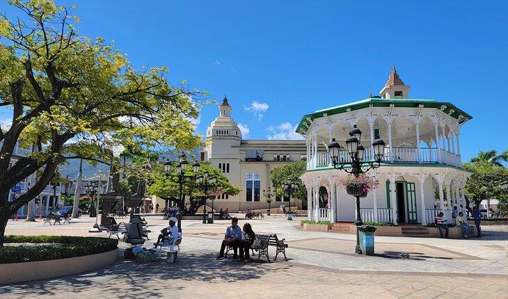 Parque Central en el centro de Puerto Plata