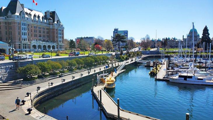 L'Inner Harbour de Victoria en avril