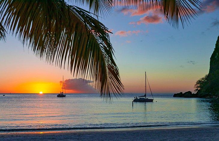 Atardecer en Rodney Bay