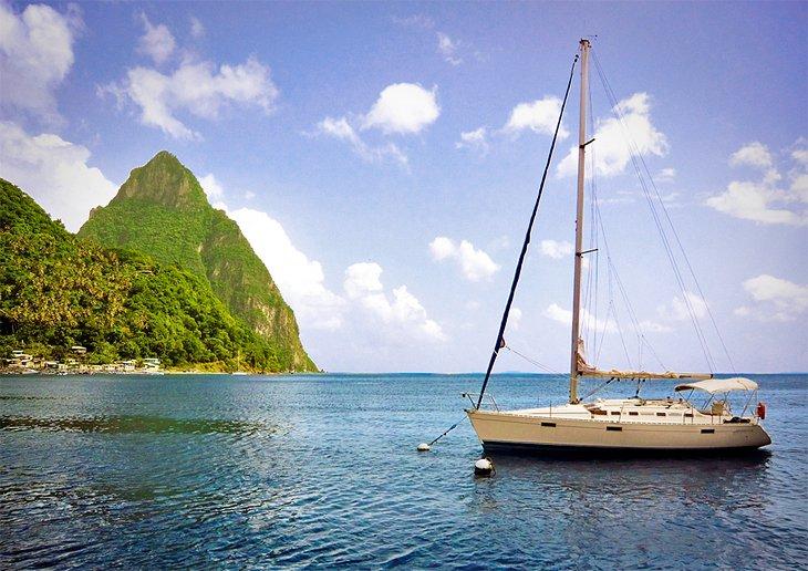 Velero y Gros Piton