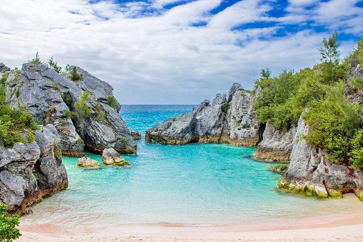 Une belle plage de Bermudes