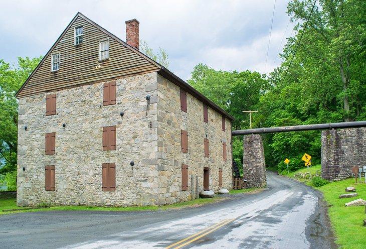 Rock Run Grist Mill dans le Parc d'État de Susquehanna