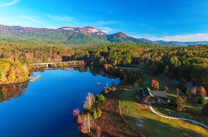 Montagnes Blue Ridge près de Greenville, Caroline du Sud