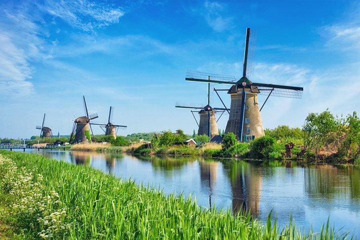 Moulins à vent à Kinderdijk