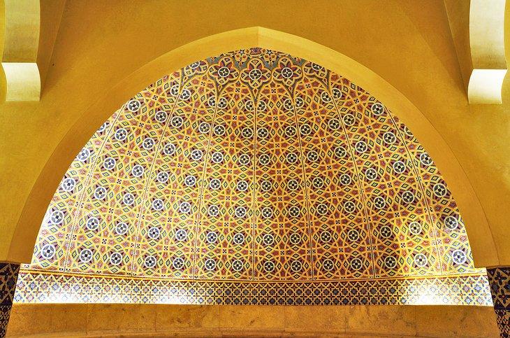 Décoration traditionnelle d'un hammam marocain