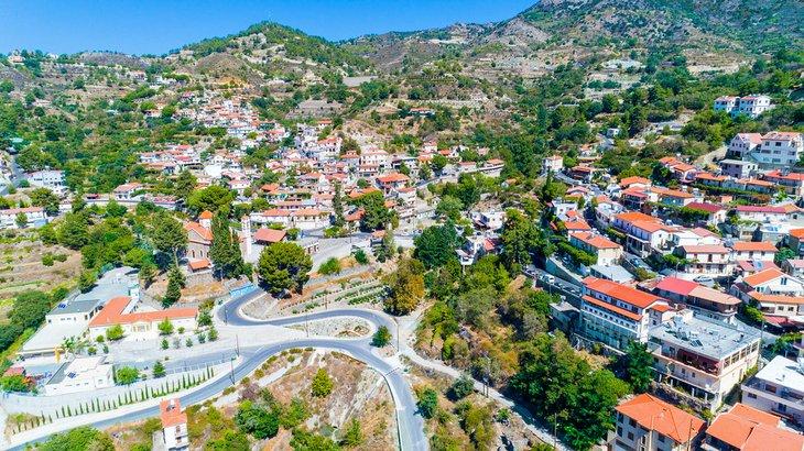 Aldea de Agros en las Montañas de Troodos