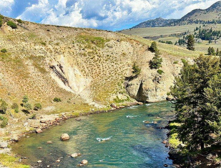 Eine Landschaft im Lamar Valley