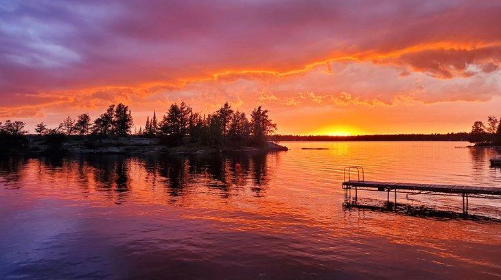 Atardecer en el Lago Brereton