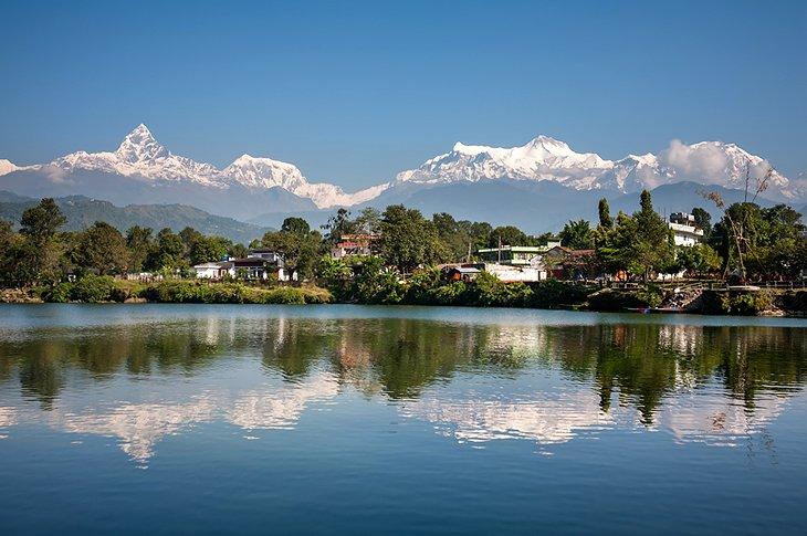 Vista de montaña desde Pokhara