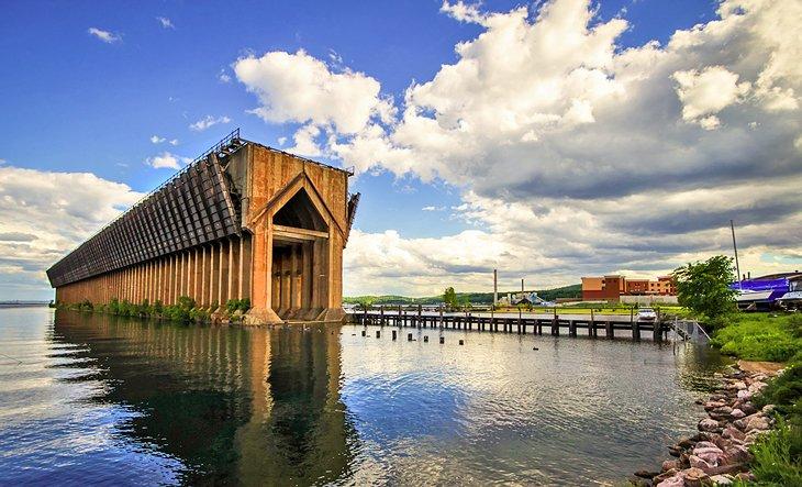 Eisenerz-Dock in Marquette, Michigan