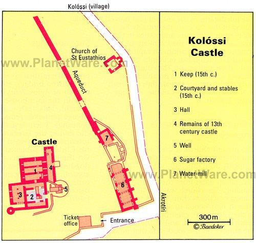 Kolossi Schloss - Grundriss
