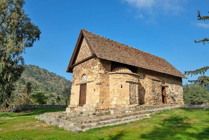 Kirche der Panagia Asinou im Dorf Nikitari in Zypern