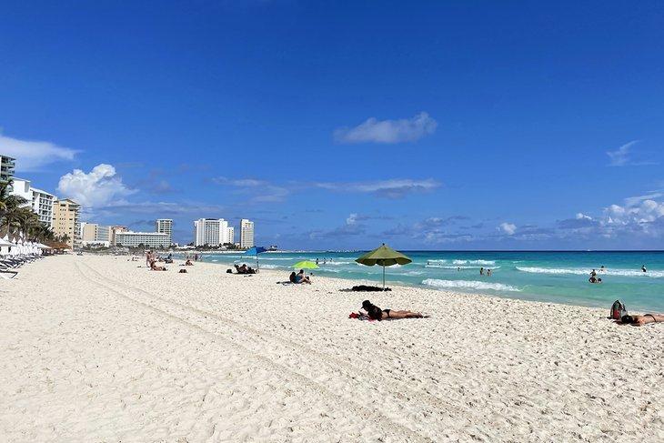 Playa Chac Mool en Cancún
