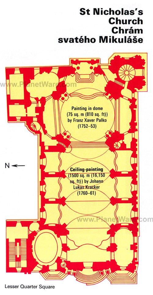 Iglesia de San Nicolás - Mapa de planta