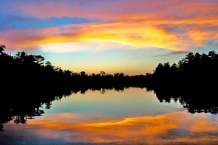 Atardecer sobre el río Pearl