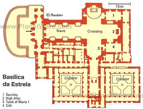 Karte der Basilika da Estrela (Historisch)