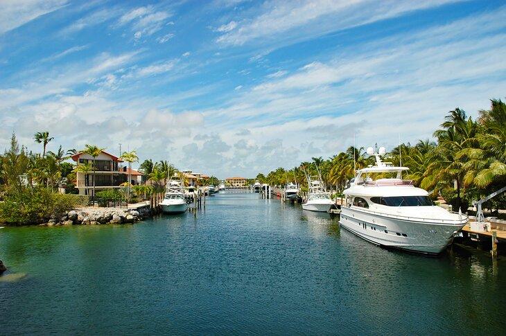 Ein Kanal in Key Largo