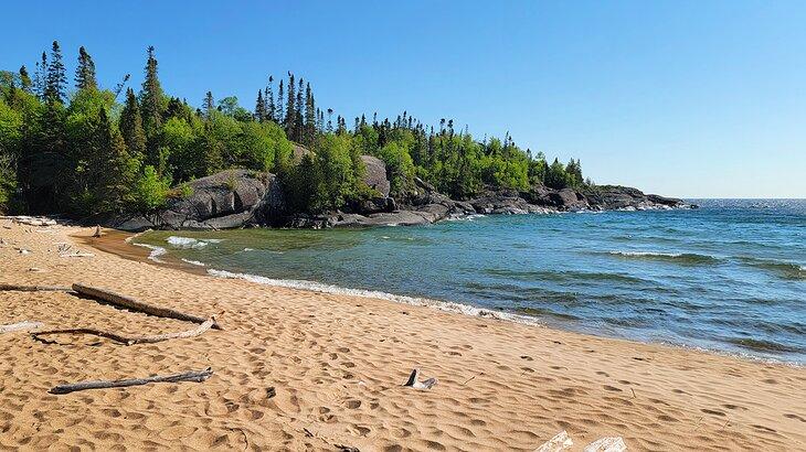 Playa en Horseshoe Bay, Parque Nacional Pukaskwa