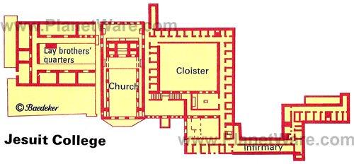 Colegio Jesuita - Mapa del plano de planta