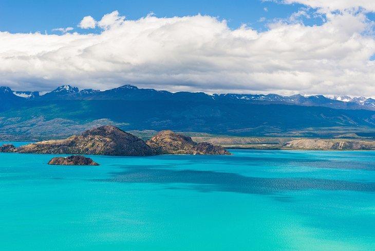 Eau turquoise du lac General Carrera