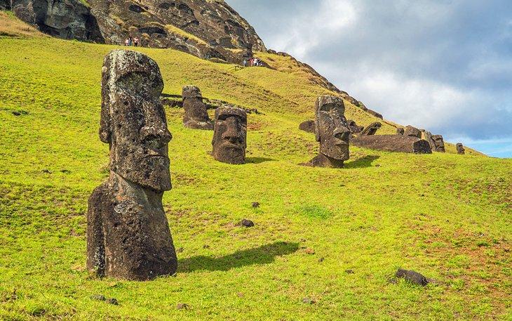 Moai à Rano Raraku, Île de Pâques