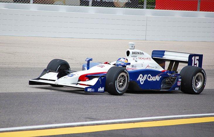 Formel-1-Rennwagen auf dem Milwaukee Mile