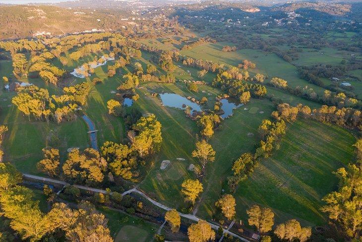 Vista aérea del Club de Golf de Corfú