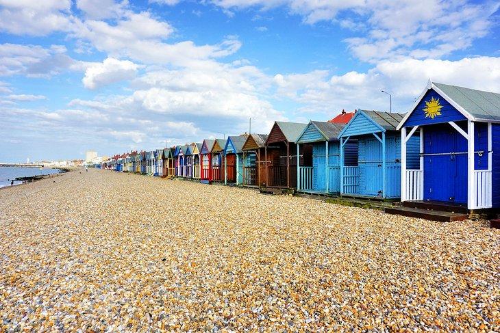 Bunte Hütten in Herne Bay
