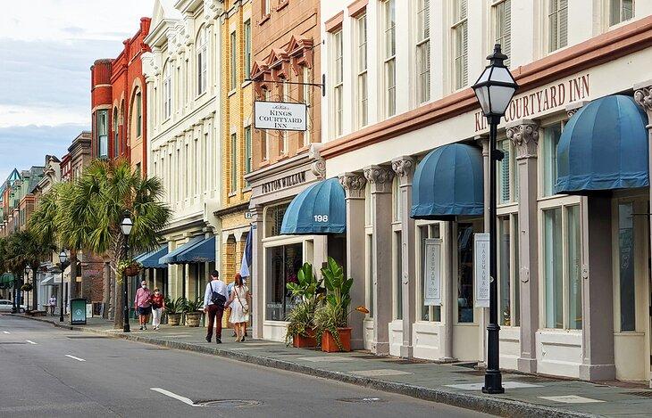 Escena de la calle en Charleston