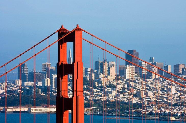 Puente Golden Gate y centro de San Francisco