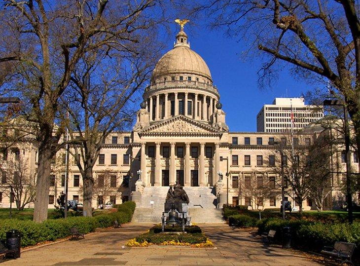 El Capitolio del Estado de Mississippi y el Museo del Antiguo Capitolio