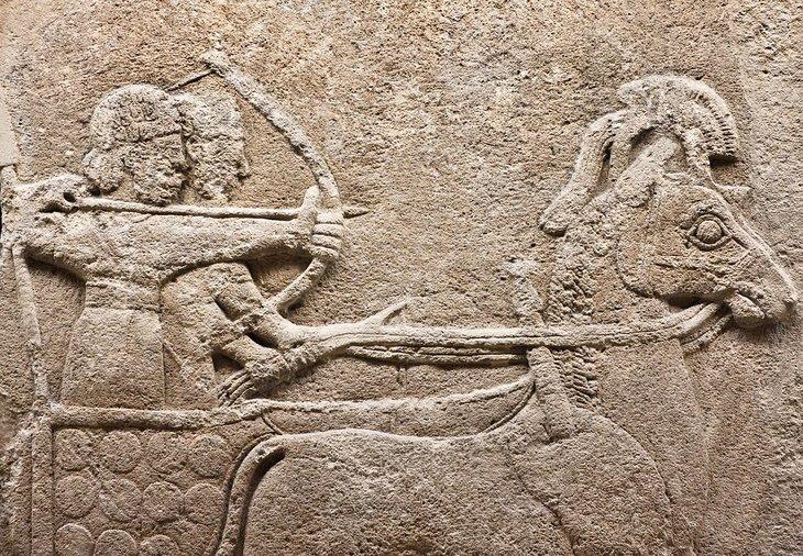 Ortósta tallado de Carchemish en la Sala de Piedra