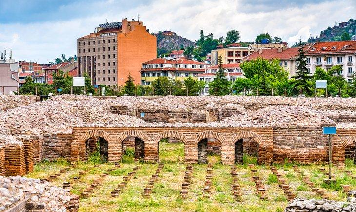 Ruinas de los baños romanos de Ankara