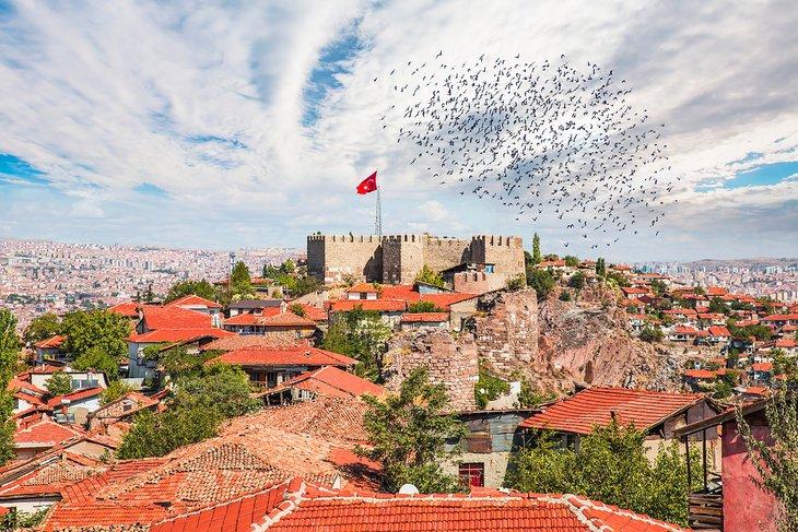 El barrio de la ciudadela (kale) de Ankara