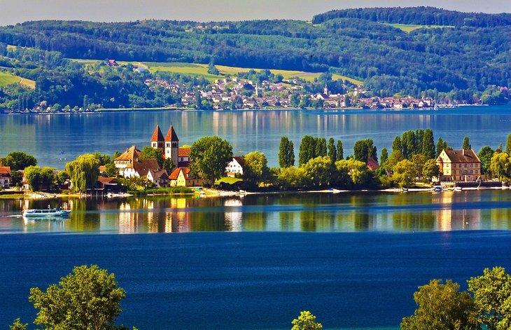 Isla de Reichenau en el Lago de Constanza