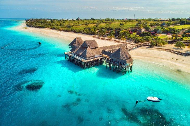 Hôtel sur pilotis à Zanzibar