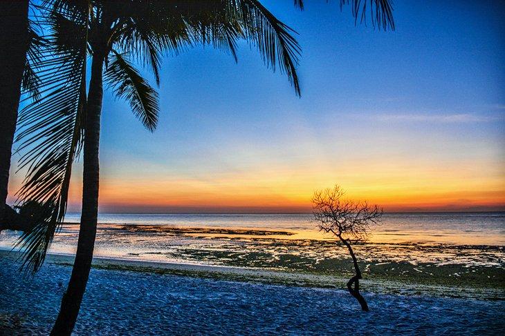 Coucher de soleil sur l'île de Pemba