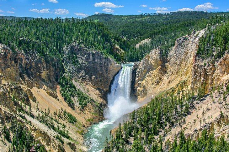 Cascadas Bajitas en el Gran Cañón de Yellowstone