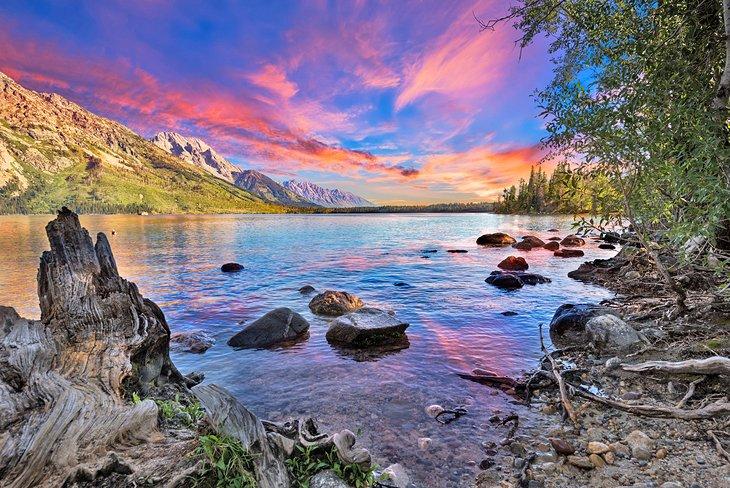 Amanecer en el Lago Jenny, Parque Nacional Grand Teton