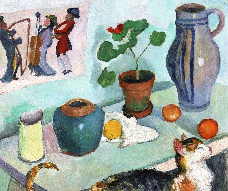 Pintura de naturaleza muerta de August Macke