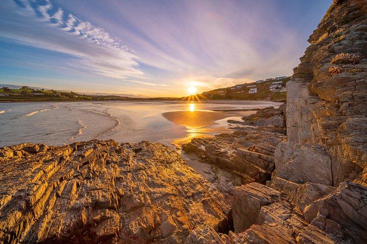 Atardecer en la playa de Inchydoney