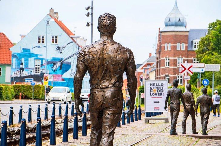 Öffentliche Kunst in Helsingør - Werftarbeiter