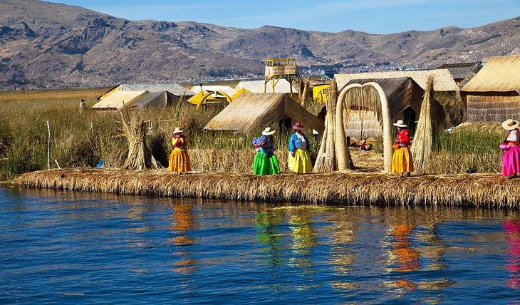 Schwimmende Inseln im Titicaca-See