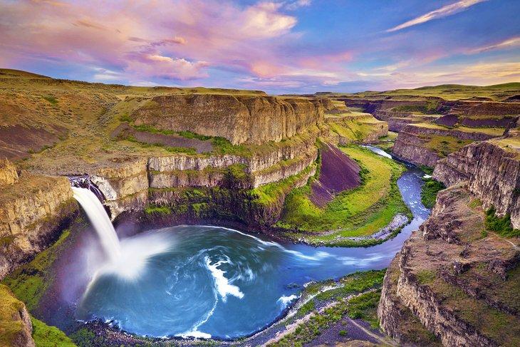 Cataratas Palouse al atardecer