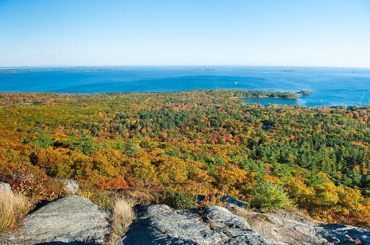 Blick vom Mount Battie, Camden Hills State Park